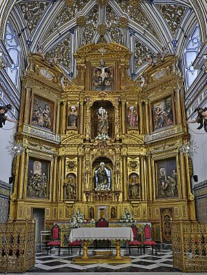 Archivo:Retablo mayor de la iglesia del Real Monasterio de Santa Clara, Sevilla