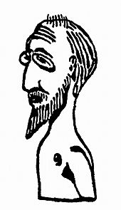 Archivo:Satie autoportret Projet Buste 1913