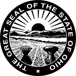 Seal of Ohio (B&W).svg