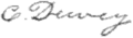 Signature of Chester Dewey