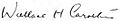 Signature of Wallace Carothers