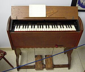 Archivo:Sunday School Organ in Barratt's Chapel Museum, Frederica, Delaware
