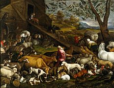 The Animals Entering Noah's Ark 1570s Jacopo Bassano