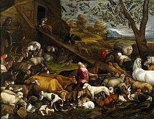 Archivo:The Animals Entering Noah's Ark 1570s Jacopo Bassano