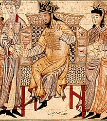 The Execution of Jalal-al-Din Firuzshah II (r1290-96), Jami al-Tawarikh (Alauddin Khalji detail).jpg