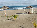 Turistic beach at Puerto Cortes