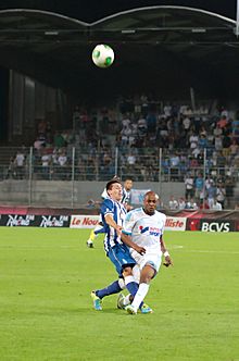 Archivo:Valais Cup 2013 - OM-FC Porto 13-07-2013 - Herrera et André Ayew 1