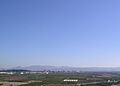 Vista de la localidad de Alberique, desde la montaña, Valencia, España