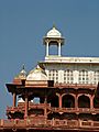 Akbar's Tomb complex, showing the chhatris on three levels