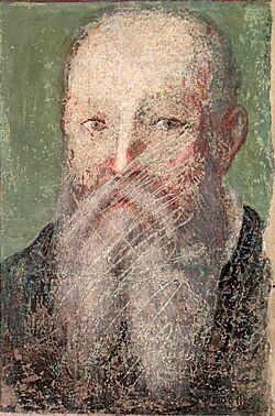 Alessandro Allori, santissima trinità, 1567-1571 circa, ritratto dei maestri, bronzino (cropped).jpg