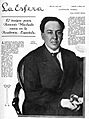 Antonio Machado académico La Esfera 1927