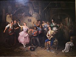 Archivo:Baile en la taberna, Manuel Rodríguez de Guzmán