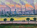 Darío de Regoyos - Blast Furnaces in Bilbao - Google Art Project