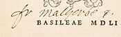 François de Malherbe, ex-libris 1 BML Rés 107688 page de titre.jpg