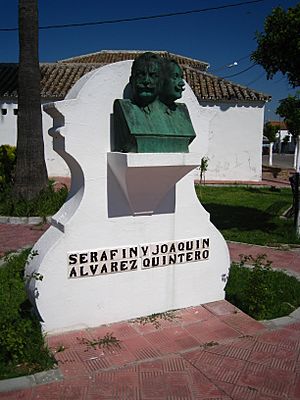 Archivo:Guadalema de los Quintero (Sevilla), Monumento a Serafín y Joaquín Álvarez Quintero (2)