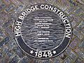 High Bridge re-opening - plaque High Bridge Construction