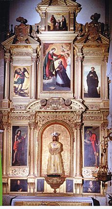 Archivo:Iglesia de La Candelaria, retablo de Zurbarán