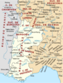 Map of kingdom of Arles-es