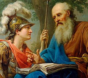 Archivo:Marcello Bacciarelli - Alcibiades Being Taught by Socrates, 1776-77 crop