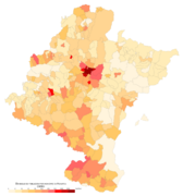 Navarra Densidad Población 2018