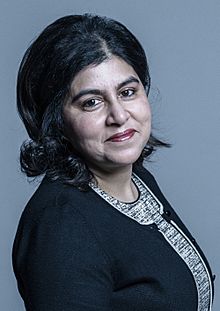 Official portrait of Baroness Warsi (cropped).jpg