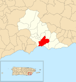 Pollos, Patillas, Puerto Rico locator map.png