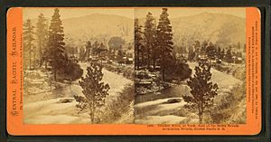 Archivo:Truckee River at Verdi, east of the Sierra Nevada mountains, Nevada, Central Pacific R.R, by Thomas Houseworth & Co.