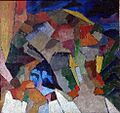 Аристарх Лентулов. "Скалы в Кисловодске". 1913 г. Холст, масло. 60,5 х 64,5 см