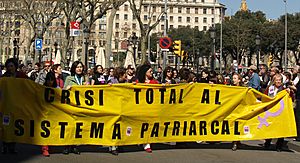 Archivo:2009 International Women's Day in Barcelona protest 02