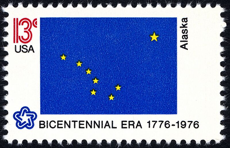 Alaska Bicentennial 13c 1976 issue