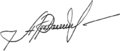 Aleksandr Rutskoy signature