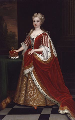 Archivo:Caroline Wilhelmina of Brandenburg-Ansbach by Sir Godfrey Kneller, Bt
