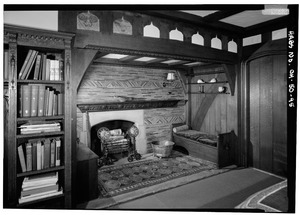 Archivo:DETAIL SHOWING INGLENOOK OF BLUE BEDROOM - Stan Hywet Hall, 714 North Portage Path, Akron, Summit County, OH HABS OHIO,77-AKRO,5-95
