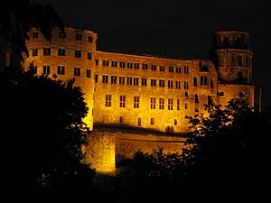 Archivo:Heidelberger Schloss bei Nacht 001