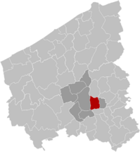 Izegem West-Flanders Belgium Map.svg