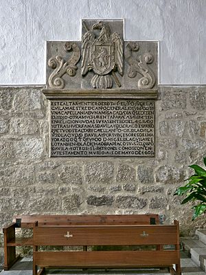 Archivo:Lápida sepulcral de Juan del Águila, El Barraco (Ávila)