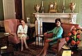 Laura Bush and Martha Sahagun de Fox
