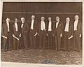 Left to right, Harvey Firestone, Julius Rosenwald, Thomas Edison, Thomas Lipton, Charles M. Schwab, Henry Ford, Walter P (966e289968704f50bcf02befa884029d)