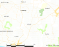 Map commune FR insee code 33228