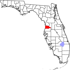 Map of Florida highlighting Hernando County.svg