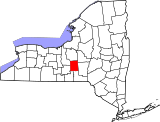 Map of New York highlighting Cortland County.svg