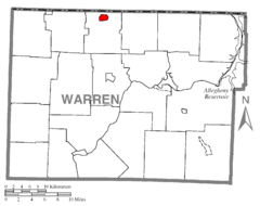 Map of Sugar Grove, Warren County, Pennsylvania Highlighted.png