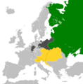 Map of the Holy Alliance (1840)