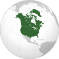 Northern America (orthographic projection)
