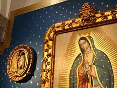 Oil Painting of Virgin of Guadalupe - Museo Nacional del Virreinato - Tepotzotlan - Mexico