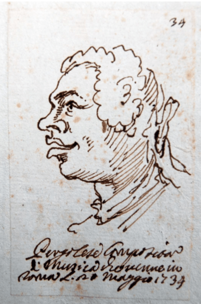 Pergolesi caricatura di P.L.Ghezzi