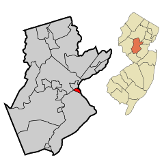 Somerset County New Jersey Incorporated and Unincorporated areas South Bound Brook Highlighted.svg
