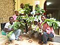Spinach sales in Port-au-Prince