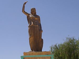 Statue of Dyhia in Khenchela, 2009 (Algeria)