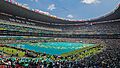 The field at Azteca Stadium in Mexico City during the opening ceremony of the 2026 World Cup